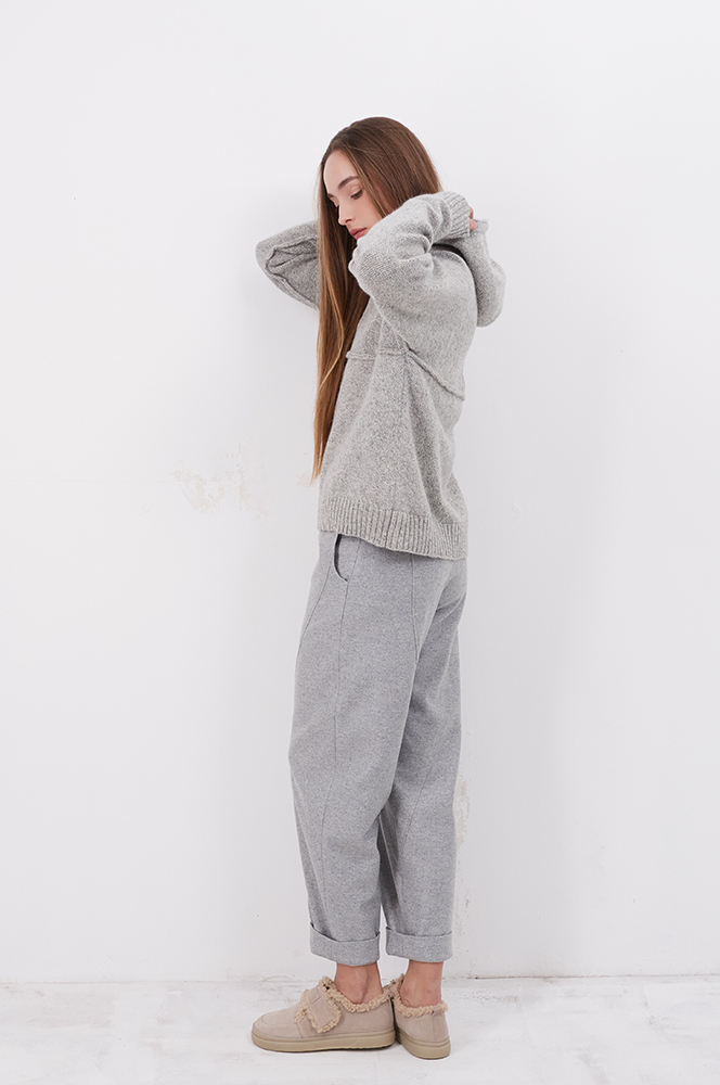 Штани вовна на підкладці св сірий (БР 90)